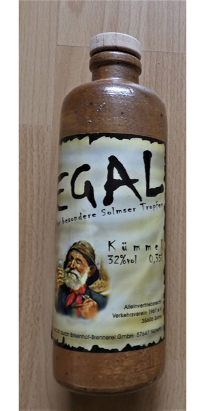 Keramik-/Deko-Schnapsflasche leer / 0,35 l / EGAL mit Korkverschluß