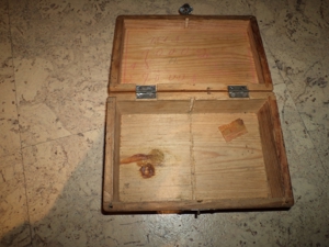 Antikes, sehr altes Kästchen, Schmuckkästchen, Schatulle, Box, Holz, ca. 100 Jahre alt, 1a Zustand Bild 2