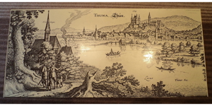 Altes Bild   Kunstdruck LACUS Thuner See   Thuna   Thun   Schloß   Schertzlingen, sehr alt, 1a Zust