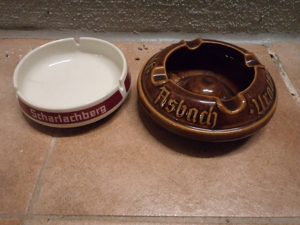 Diverse Aschenbecher, SEHR ALT, Ansbach, Scharlachberg, Ballantines, Jacobi 1880, 1a Zustand