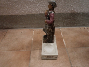 Jim Beam Whiskey Werbefigur Cowboy, Vintage Bar Display Statue 1a Keramik, 32 cm, sehr alt, RAR, 1 a Bild 3