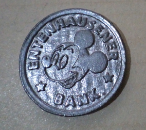 MICKY MAUS 1998 (C) DISNEY, Münze   Spielmünze   Sammelmünze 5 Taler, Entenhausener Bank, 1a Zustand Bild 1