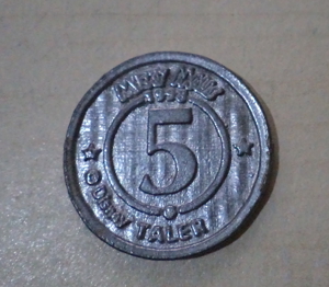 MICKY MAUS 1998 (C) DISNEY, Münze   Spielmünze   Sammelmünze 5 Taler, Entenhausener Bank, 1a Zustand Bild 2