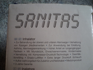 SANITAS SIH 21 MARKEN Inhalator, absolut neuwertig, wenig benutzt, 1a Zustand, viel Zubehör Bild 2