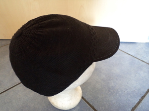Baseball Cap Mütze Kappe GESTRICKT, Größenverstellbar mit Klettband, schwarz, absolut neuwertig, 1a Bild 3
