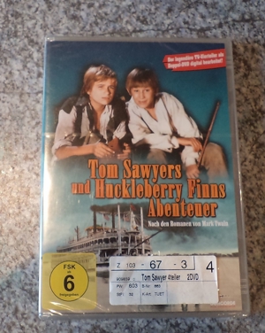 Doppel DVD "Tom Sawyers und Huckleberry Finns Abenteuer", ZDF Vierteiler, neu, OVP   versiegelt