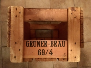 Retro Holzkiste AFRI COLA, Grüner Bräu 69 4, Brauerei Zirndorf, 1a Zustand, sehr alt, 60er Jahre Bild 3