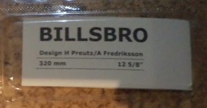 IKEA BILLSBRO Möbel Griffe 320 mm, aus Aluminium, 2er-SET, mit Schrauben, ungeöffnet   unbenutzt,OVP Bild 2