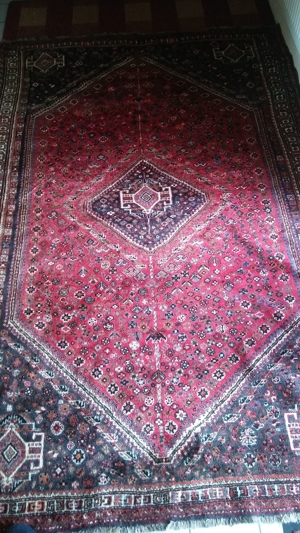 Persian Handgeknüpfter Gashgai Teppich,Rot (260 x 172 = 4,47 qm) Bild 17