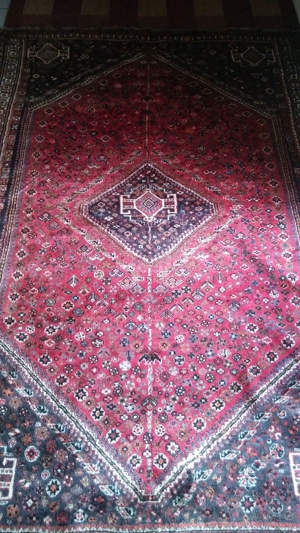 Persian Handgeknüpfter Gashgai Teppich,Rot (260 x 172 = 4,47 qm) Bild 16