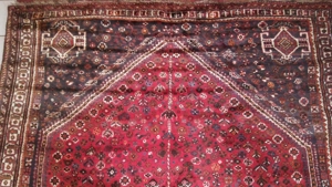 Persian Handgeknüpfter Gashgai Teppich,Rot (260 x 172 = 4,47 qm) Bild 7
