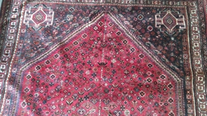 Persian Handgeknüpfter Gashgai Teppich,Rot (260 x 172 = 4,47 qm) Bild 6
