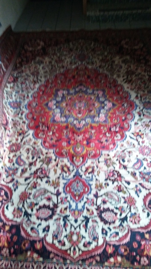 Persian Handgeknüpfter Bakhtiar Teppich,Rot (313 x 214 = 6,70 qm) Bild 9