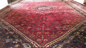 Persian Handgeknüpfter Gashgai Teppich,Rot (260 x 172 = 4,47 qm) Bild 14