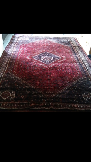 Persian Handgeknüpfter Gashgai Teppich,Rot (260 x 172 = 4,47 qm) Bild 9