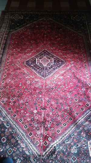 Persian Handgeknüpfter Gashgai Teppich,Rot (260 x 172 = 4,47 qm) Bild 3