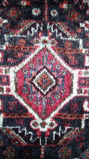 Persian Handgeknüpfter Gashgai Teppich,Rot (260 x 172 = 4,47 qm) Bild 10