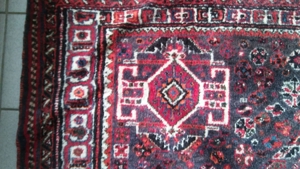 Persian Handgeknüpfter Gashgai Teppich,Rot (260 x 172 = 4,47 qm) Bild 11