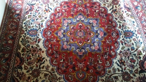 Persian Handgeknüpfter Bakhtiar Teppich,Rot (313 x 214 = 6,70 qm) Bild 8