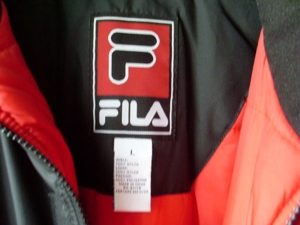 Fila Jacke Winter Bomber Schwarz Vintage L M Sportlich Stylisch Bild 9