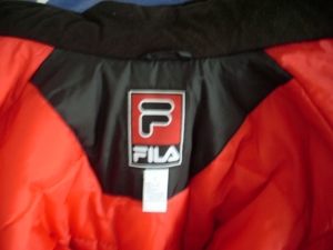 Fila Jacke Winter Bomber Schwarz Vintage L M Sportlich Stylisch Bild 7