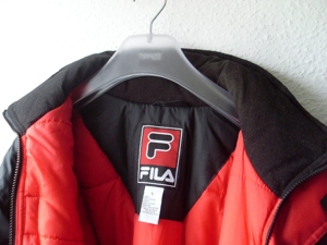 Fila Jacke Winter Bomber Schwarz Vintage L M Sportlich Stylisch Bild 3