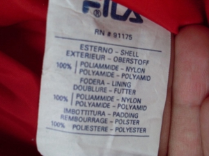Fila Jacke Winter Bomber Schwarz Vintage L M Sportlich Stylisch Bild 11
