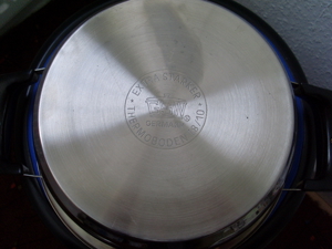 Kochtopf Edelstahl 23cm+Deckel+Therometer alle Herdarten+Koch Buch Gratis dazu ! Bild 4