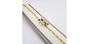 Armband Gold 750er Saphire Brillanten 18 kt exclusiv Damen 5004 Bild 2