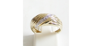 Ring Gelbgold Diamanten Goldschmuck 333er / 8 kt. Edelsteine Bild 1