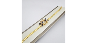 Armband Gold 750er Saphire Brillanten 18 kt exclusiv Damen 5004 Bild 5