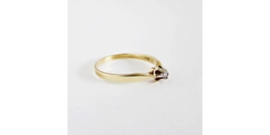 Ring Gold 333er Diamant Solitär 8 kt Brillant Goldschmuck 2002 Bild 4