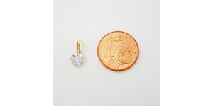 Anhänger Gold 750er 18 kt Brillanten 0,16 ct Diamant 6002 Bild 4