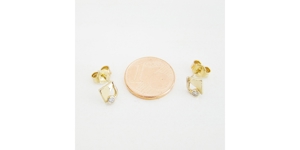 Ohrringe Gold 375er Brillant Ohrschmuck 9 kt Diamant 3017 Bild 4