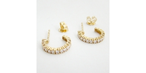 Ohrringe Gold 750er Brillanten 0,48 ct Goldschmuck 18 kt. 3008 Bild 7