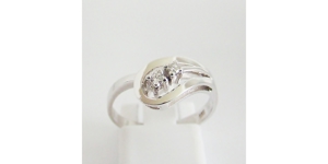 Ring Weißgold 585er / 14 kt Brillanten Goldschmuck Diamanten Bild 1