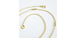 Halskette Gold 333er / 8 kt Ornamente Stäbchen Bild 5