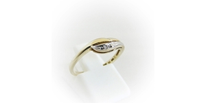 Ring Gold 333er / 8 kt Diamant Solitär Edelstein Bild 3