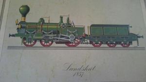 Kunstdruck Dampflok-Eisenbahn Liebhaber 8 Stück. Bild 5
