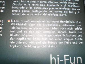 Hi-Call Smartphone Handschuh, neu u. ovp Bild 2