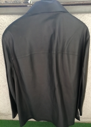 Herrenlederjacke, schwarz, von Pelz Matthiessen auf Sylt, zu verkaufen. Bild 2