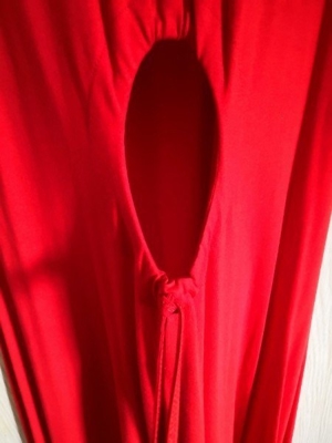 Rotes ausgefallenes Sommerkleid Gr. 46 Bild 3