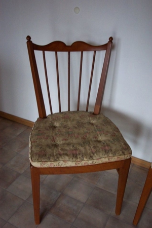 ältere Stuhl Stühle mit Wiener Rattan Geflecht Polster Rosshaar Bild 3