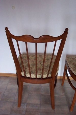 ältere Stuhl Stühle mit Wiener Rattan Geflecht Polster Rosshaar Bild 8