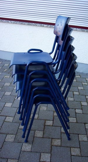 6 x Stapelstühle Stühle Stuhl Guter Zustand Bild 4
