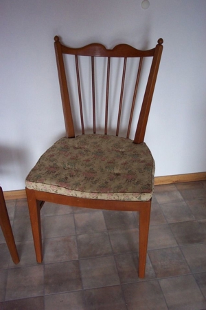 ältere Stuhl Stühle mit Wiener Rattan Geflecht Polster Rosshaar Bild 2