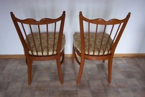 ältere Stuhl Stühle mit Wiener Rattan Geflecht Polster Rosshaar Bild 6