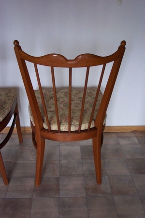 ältere Stuhl Stühle mit Wiener Rattan Geflecht Polster Rosshaar Bild 7