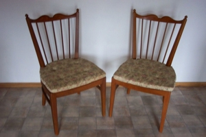 ältere Stuhl Stühle mit Wiener Rattan Geflecht Polster Rosshaar Bild 10