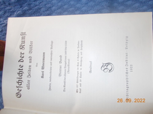 - Karl Woermann - Geschichte der Kunst in 6 Bänden-von 1922 Bild 8